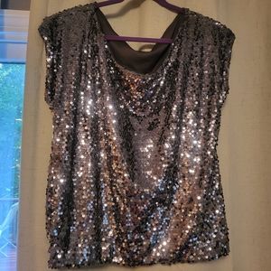 Express sequins top